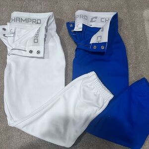 Lot of 2 Champro Brand Girl’s Softball Pants Size Large